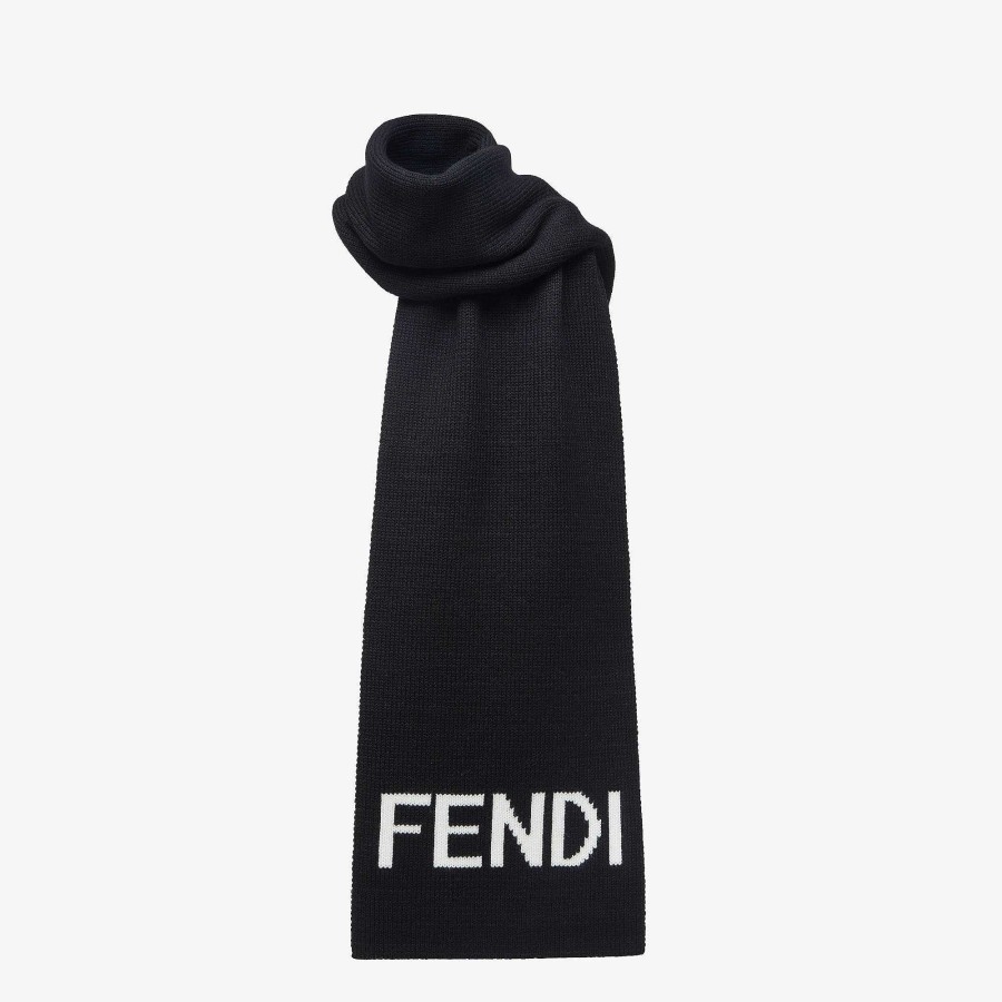 Men Fendi Scarves | Scarf Black