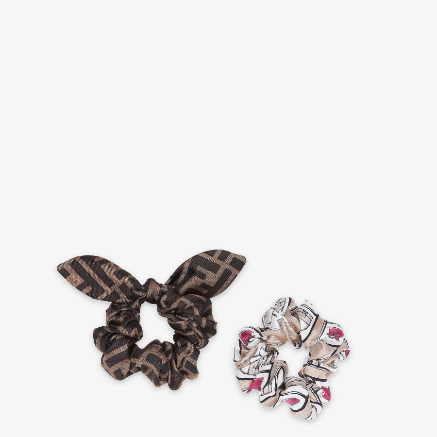 Women Fendi Hair Accessories | Hair Elastics Multicolor