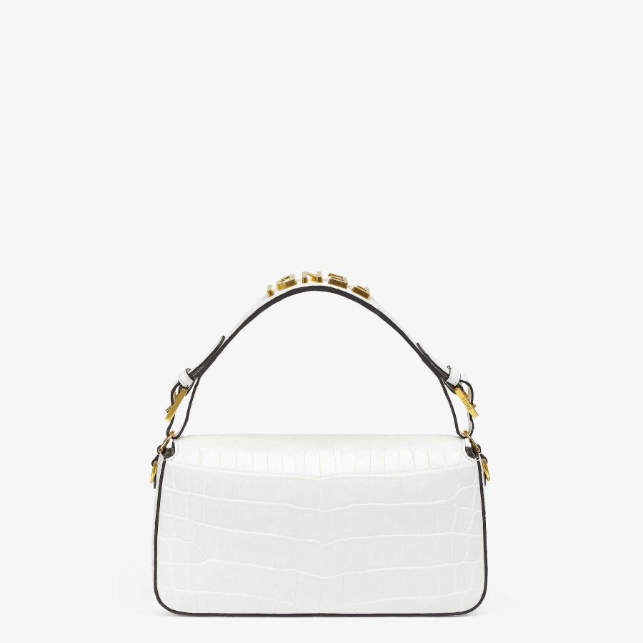 Women Fendi Shoulder & Crossbody Bags | Baguette White