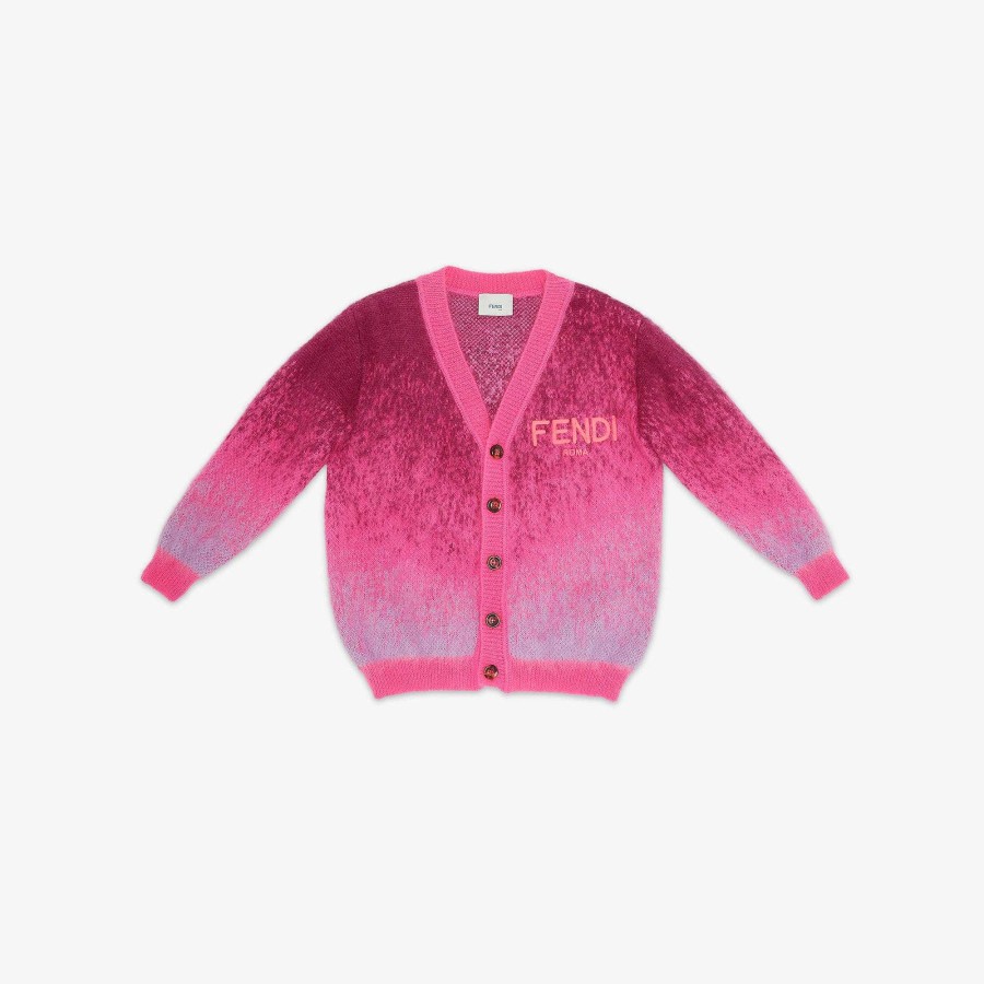 Kids Fendi Clothing | Junior Cardigan Multicolor