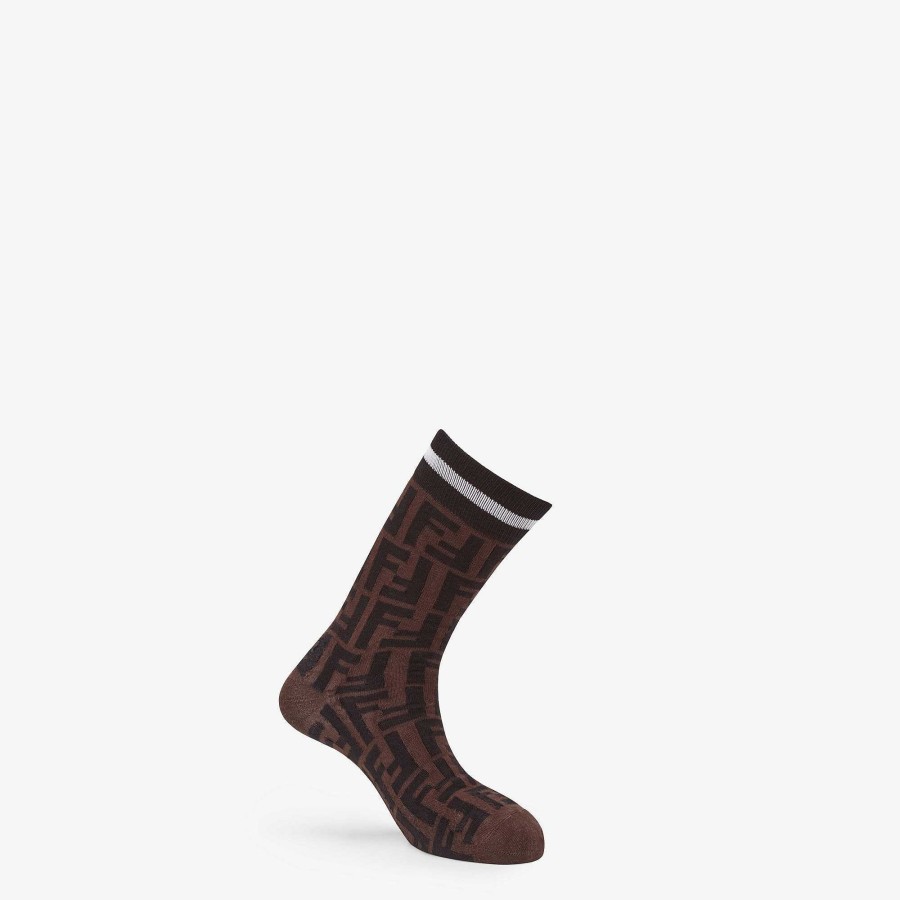 Men Fendi Socks | Socks Brown