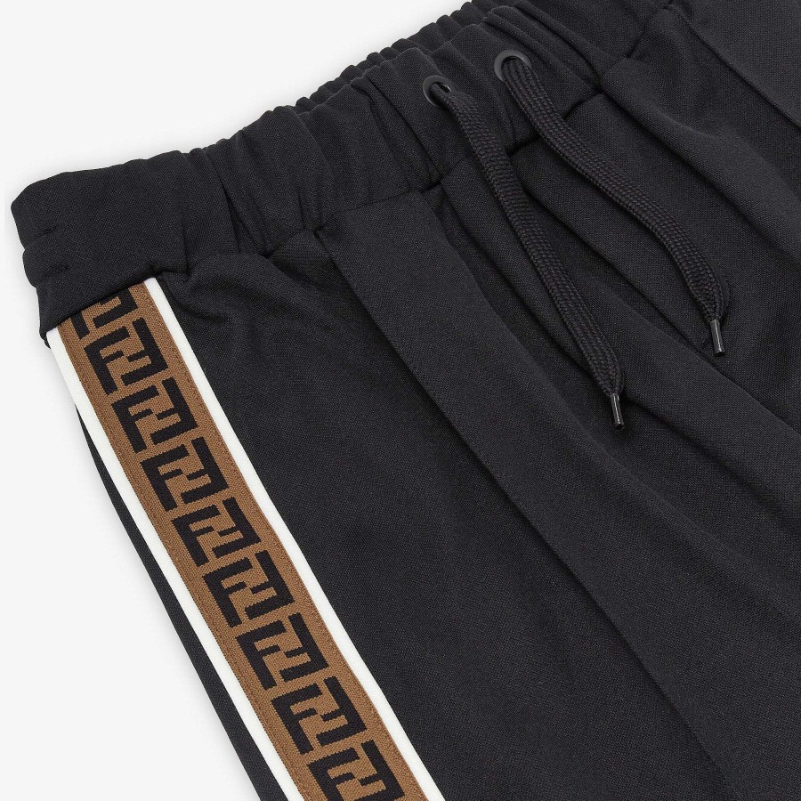 Valentine'S Day Gifts Fendi Boys (3-14 Years) | Pants Black