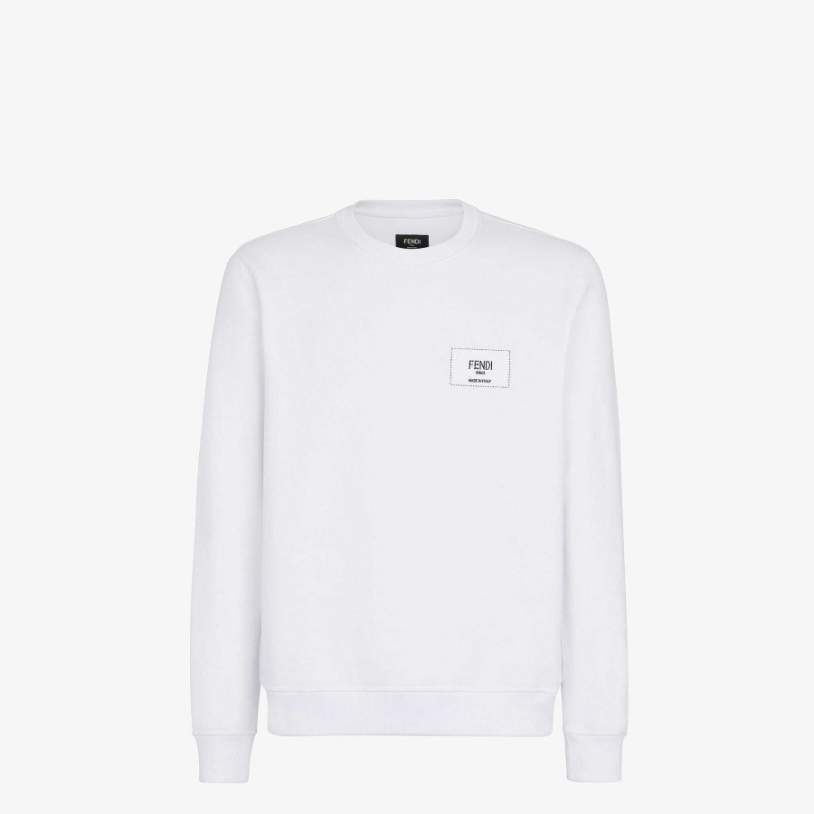 Men Fendi Sweatshirts | Sweatshirt White