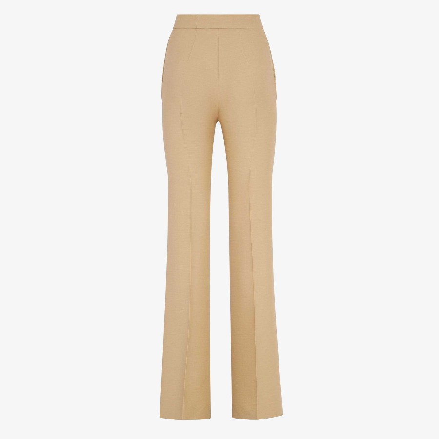 Women Fendi Pants & Shorts | Pants Beige