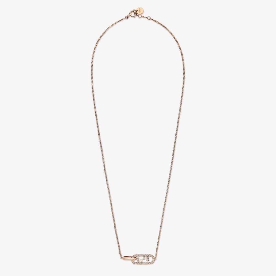 Women Fendi Necklaces | O'Lock Necklace Pink