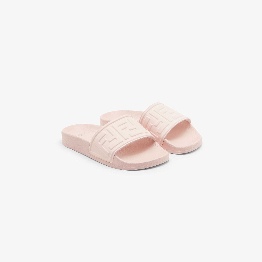 Kids Fendi Shoes | Pool Flip-Flops Pink