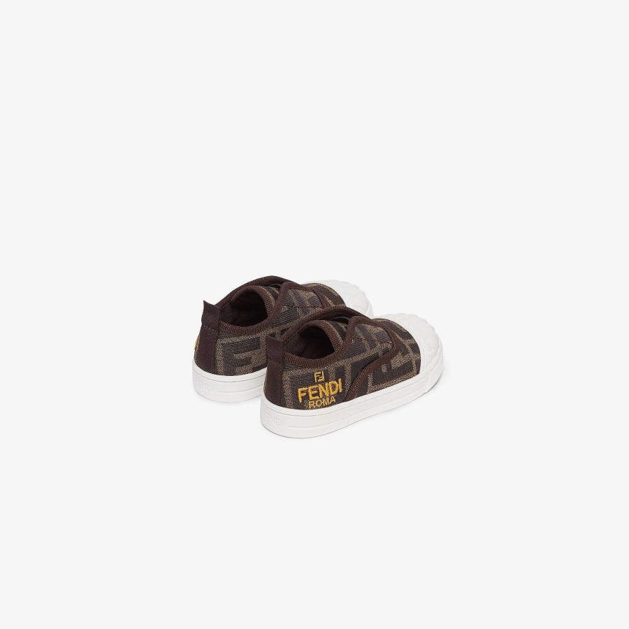 Kids Fendi Shoes | Junior Sneakers Brown