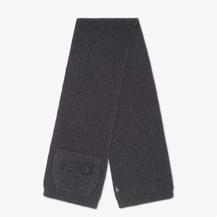 Men Fendi Scarves | Scarf Gray