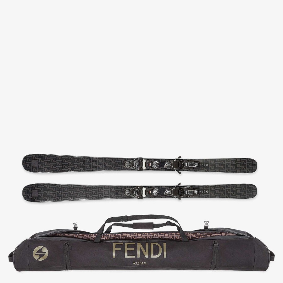 Men Fendi Skiwear | Skis Black