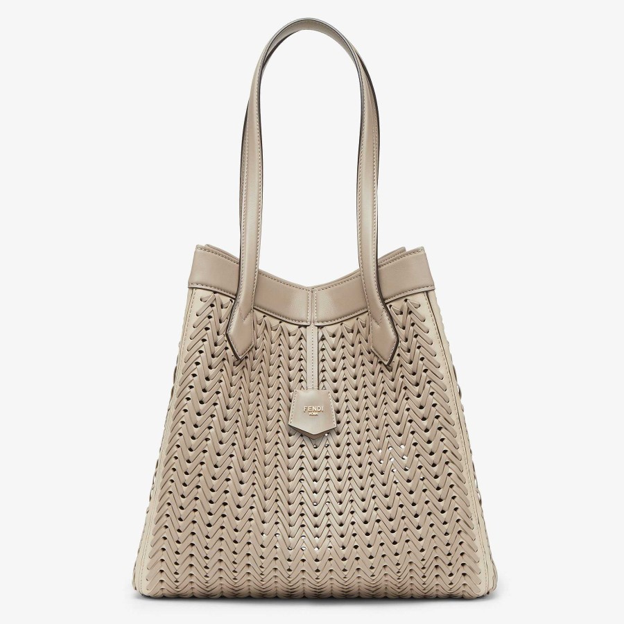 Women Fendi Bucket Bags | Fendi Origami Large Gray