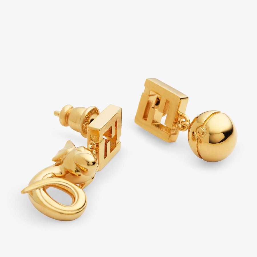 Fendi X Frgmt X Pokemon Fendi | Earrings Gold