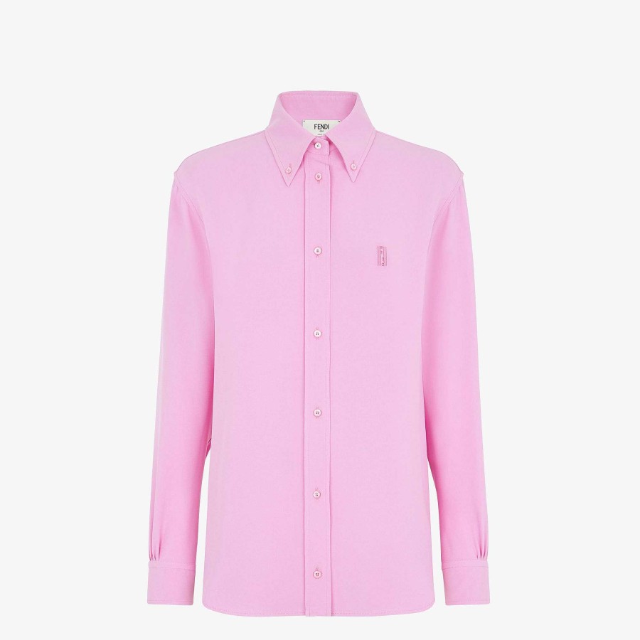 Women Fendi Tops & Shirts | Shirt Pink