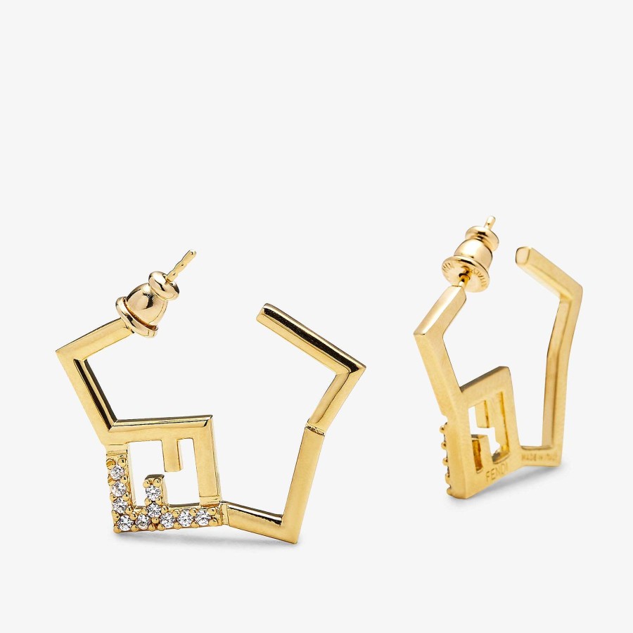 Women Fendi Earring & Brooches | Earrings Gold