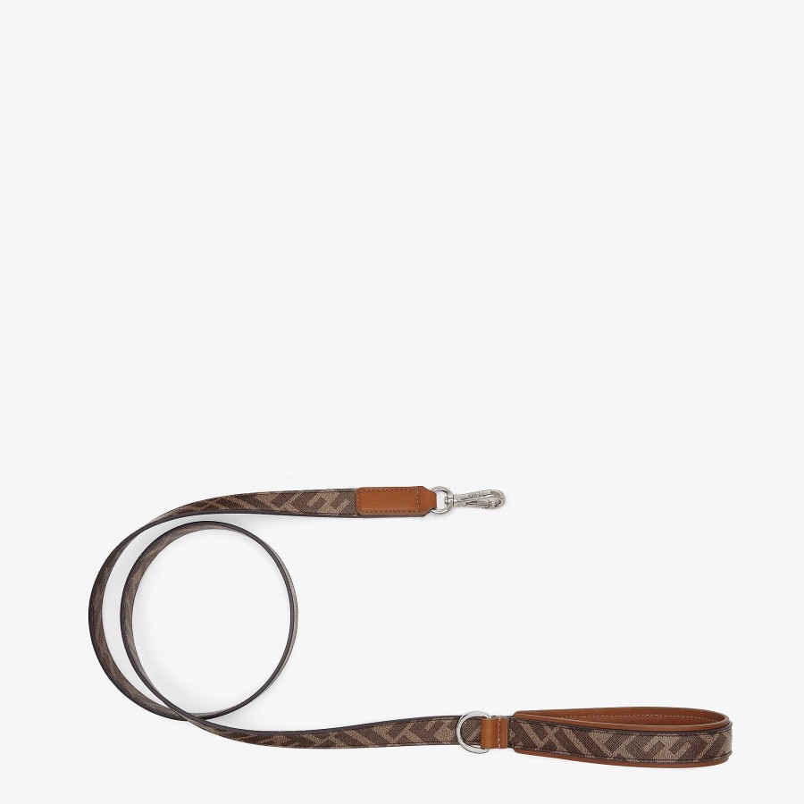 Men Fendi Pet Accessories | Dog Leash Brown