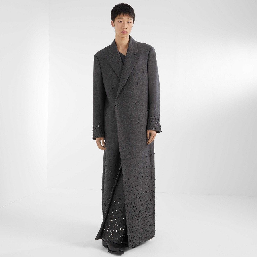 Men Fendi Outerwear | Coat Gray