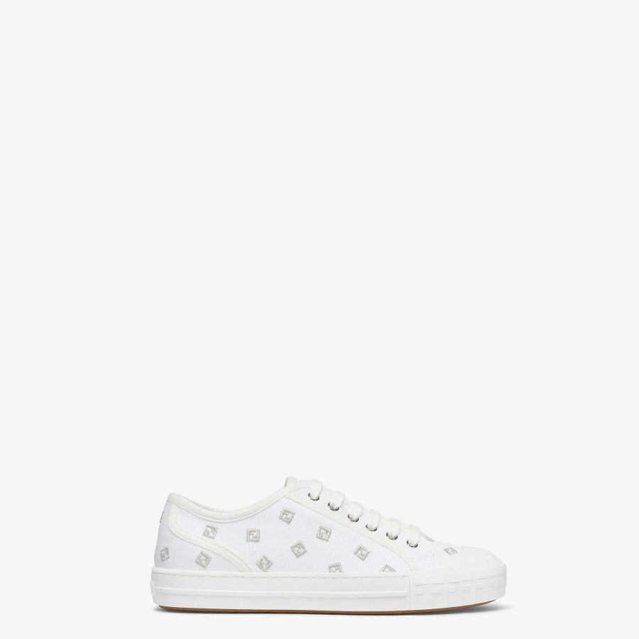 Women Fendi Sneakers | Domino Silver