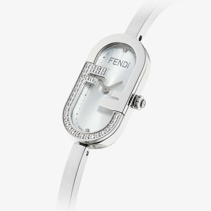 Women Fendi Bracelets | O'Lock Vertical Silver