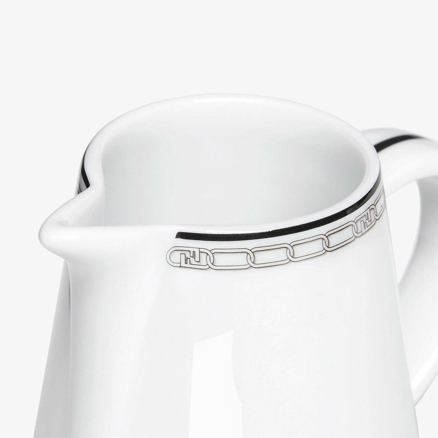 Home Decor & Lifestyle Fendi | Fendi O'Lock Milk Jug White