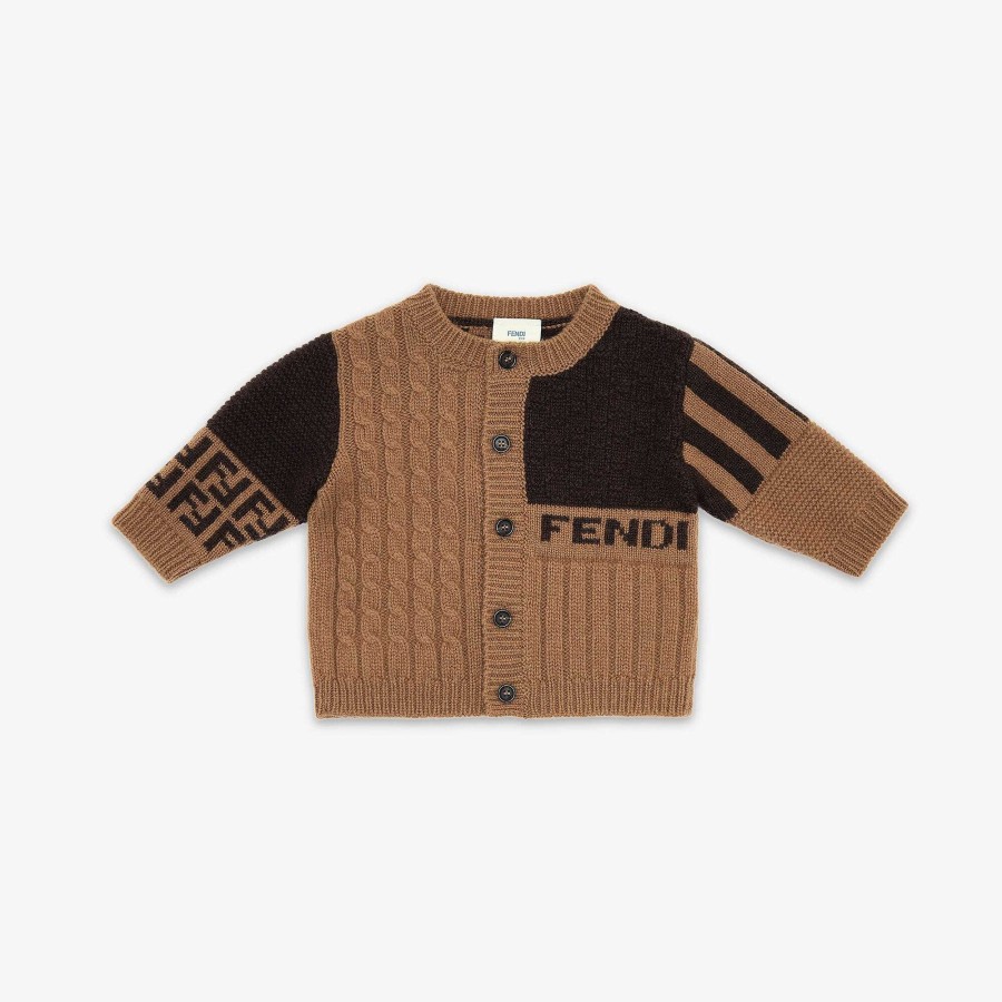 Kids Fendi Baby Boy | Baby Cardigan Brown