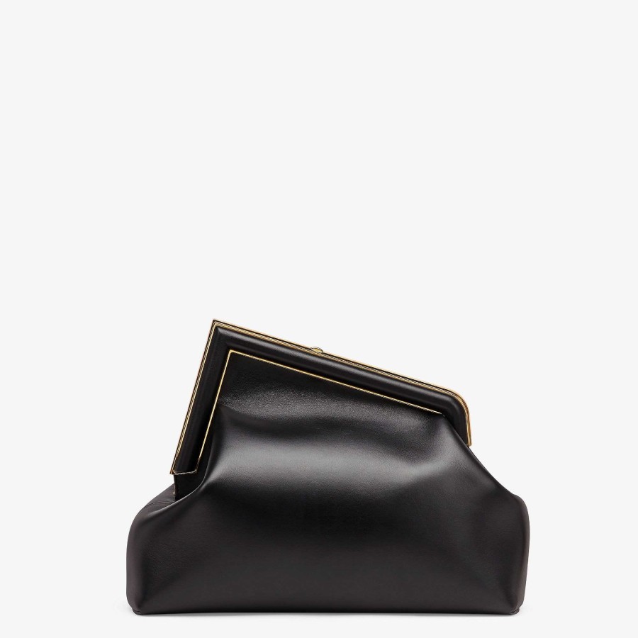 Women Fendi Clutches & Pouches | Fendi First Medium Black