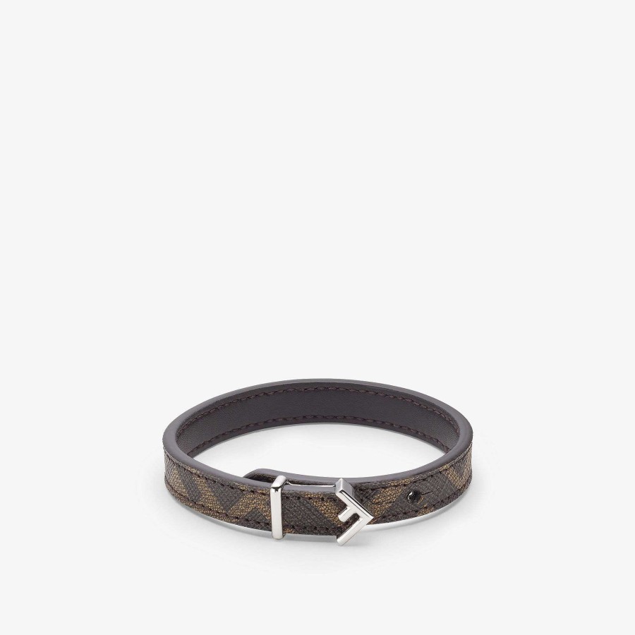 Valentine'S Day Gifts Fendi Bracelets | Fendi Five Bracelet Brown