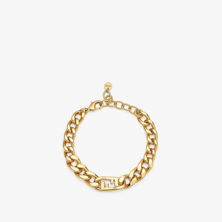 Women Fendi Bracelets | Fendi O'Lock Bracelet Gold