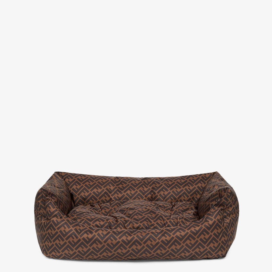 Men Fendi Pet Accessories | Small Dog'S Bed Brown