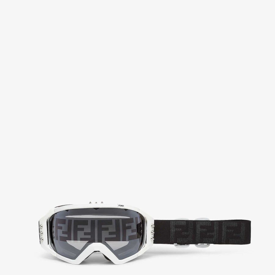 Men Fendi Skiwear | Ski Goggles White