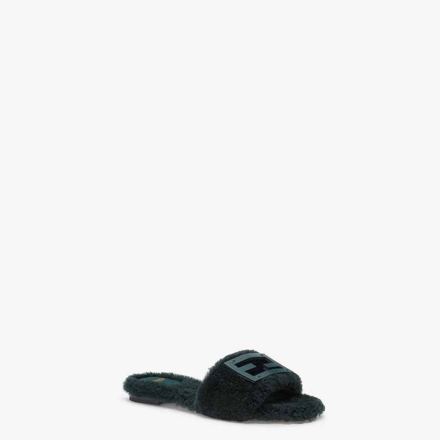 Women Fendi Sandals & Slides | Baguette Green