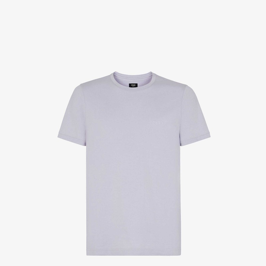 Men Fendi T-Shirts & Polos | T-Shirt Purple