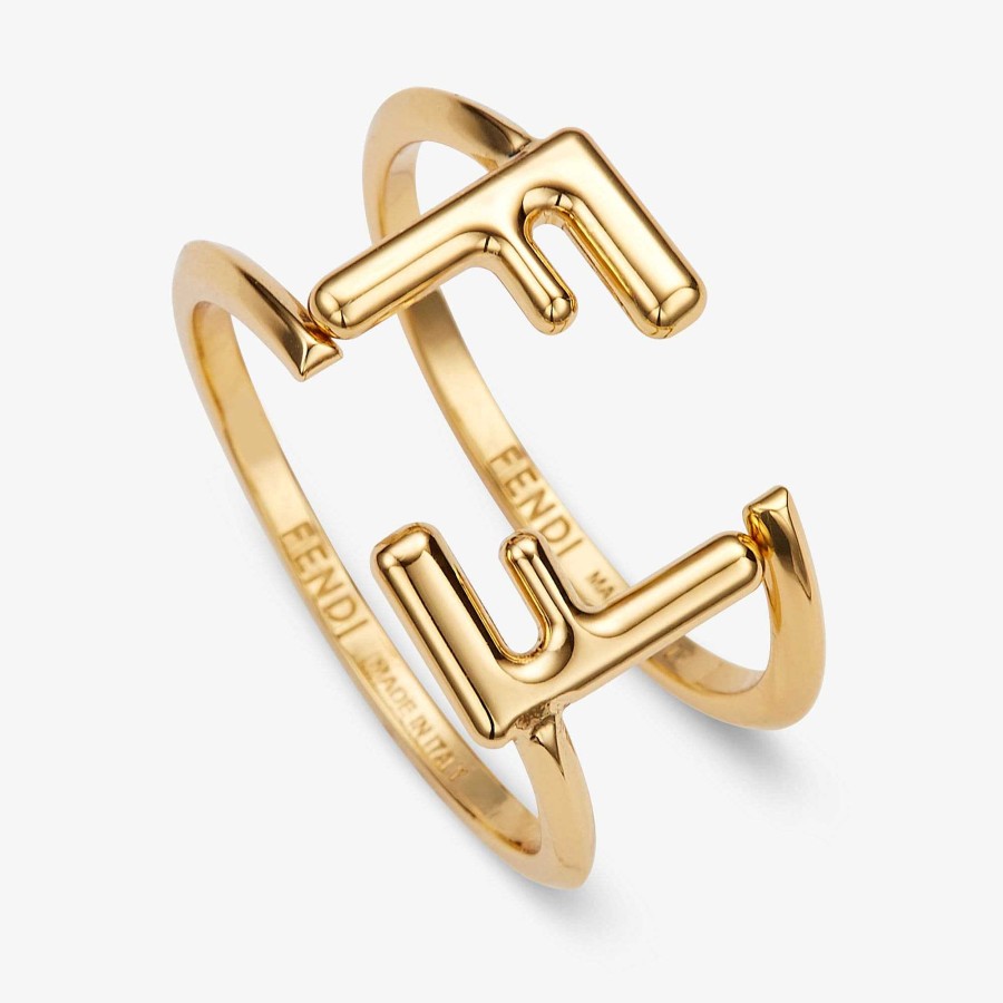 Women Fendi Rings | Ff Rings Gold