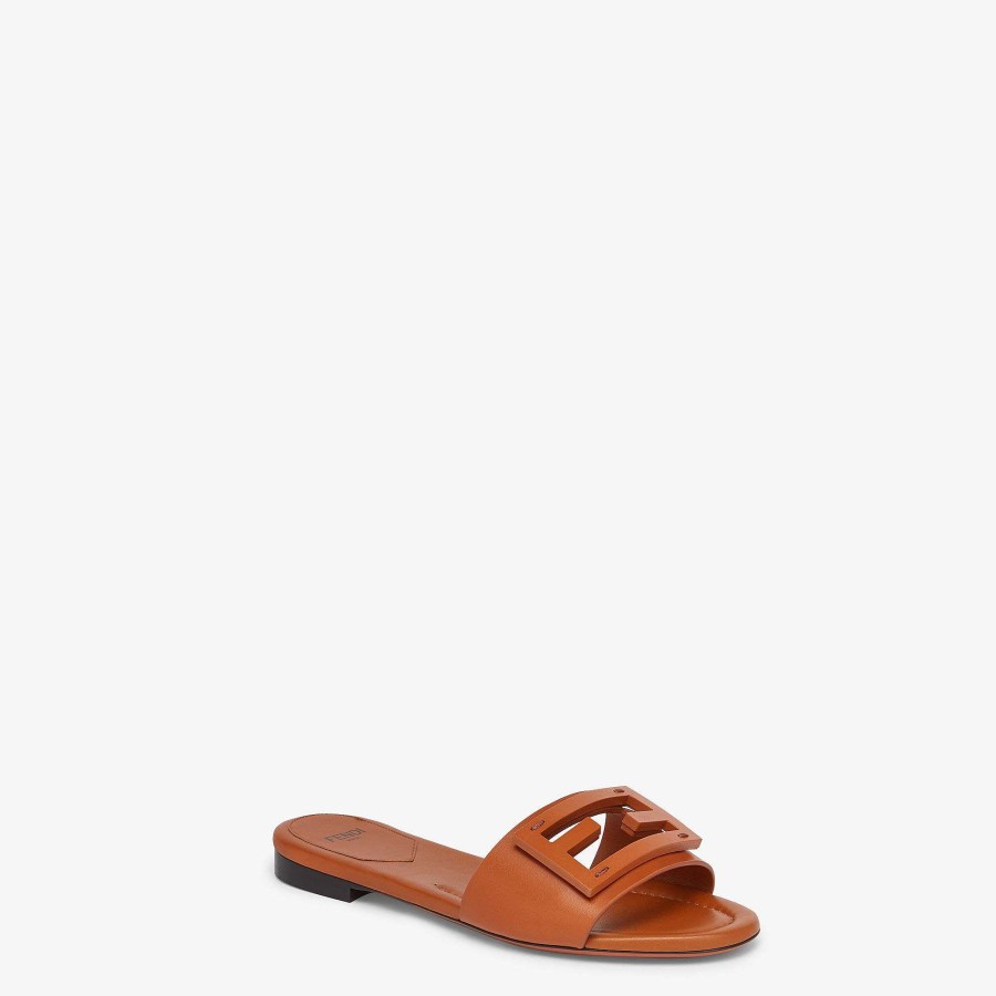 Women Fendi Sandals & Slides | Baguette Brown