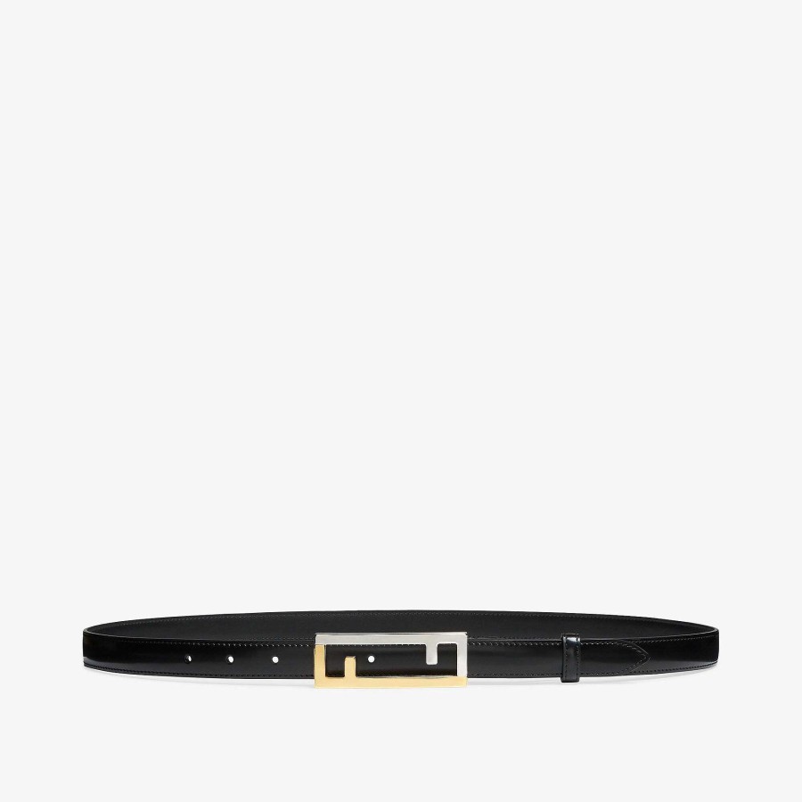 Men Fendi Belts | Fendi Stripes Belt Black