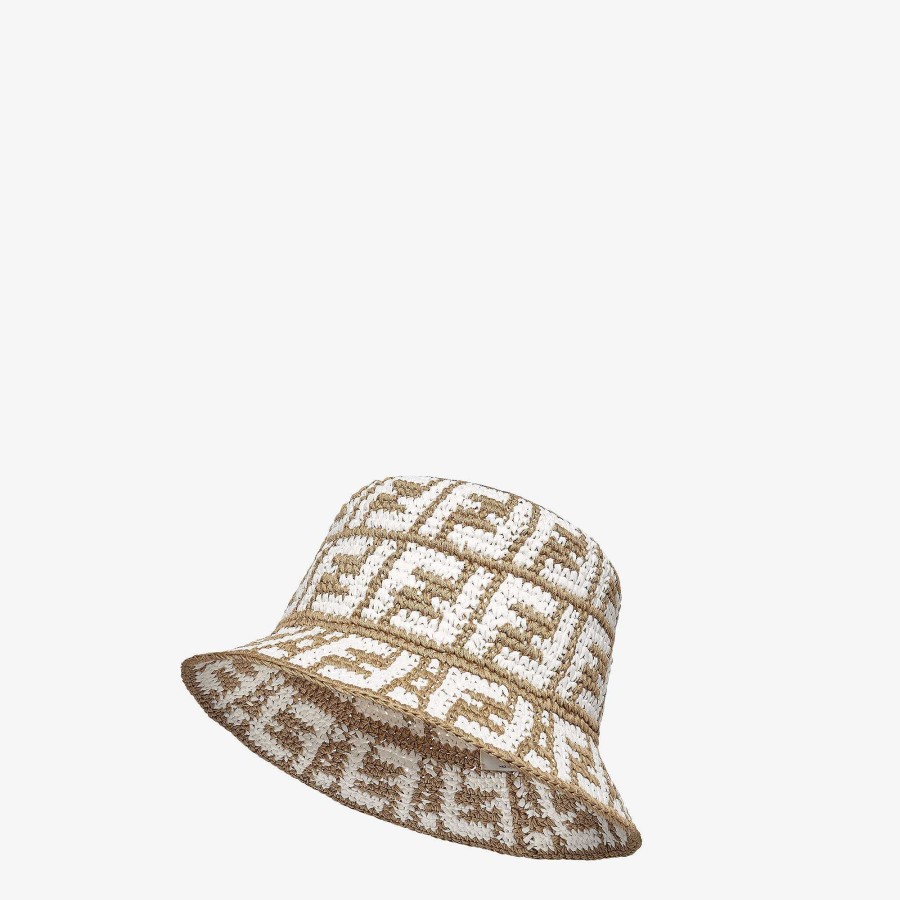 Women Fendi Hats & Gloves | Hat Beige