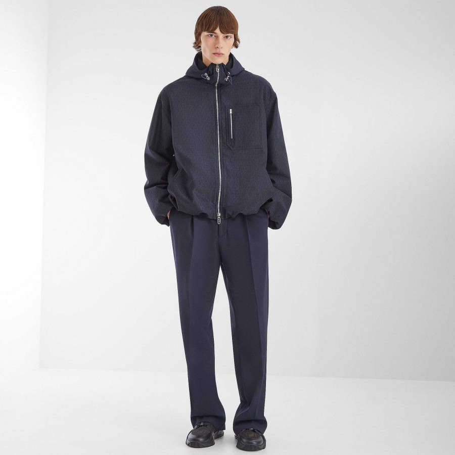 Men Fendi Outerwear | Windbreaker Blue