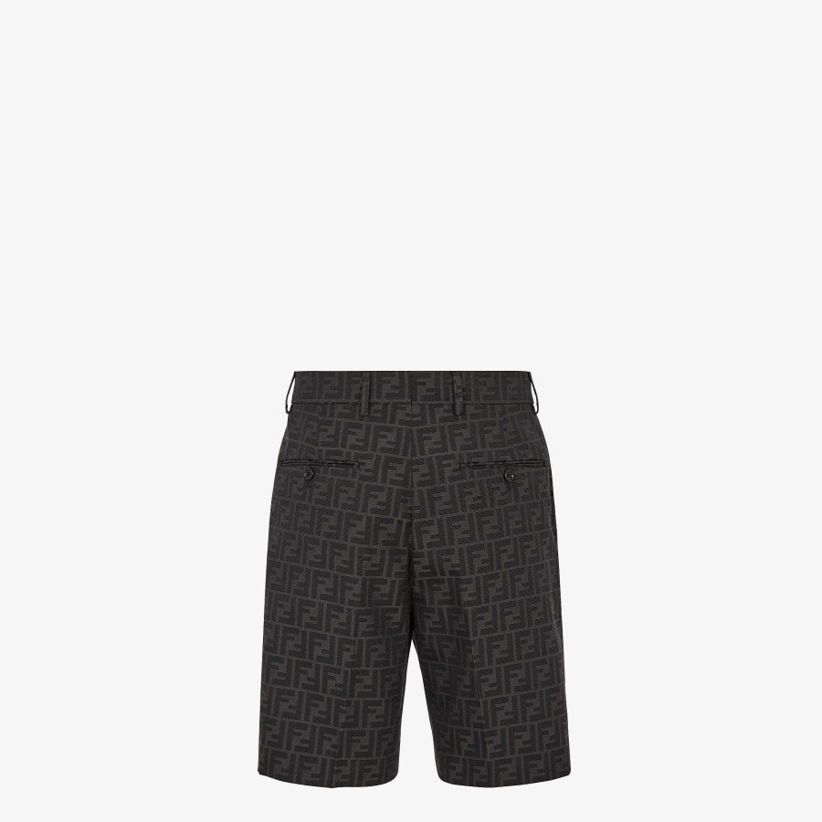 Men Fendi Pants & Shorts | Bermudas Black