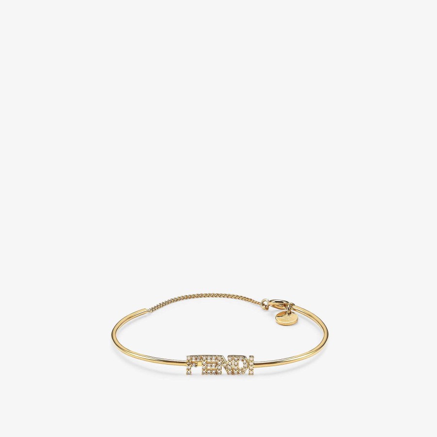 Women Fendi Bracelets | Signature Bracelet Gold