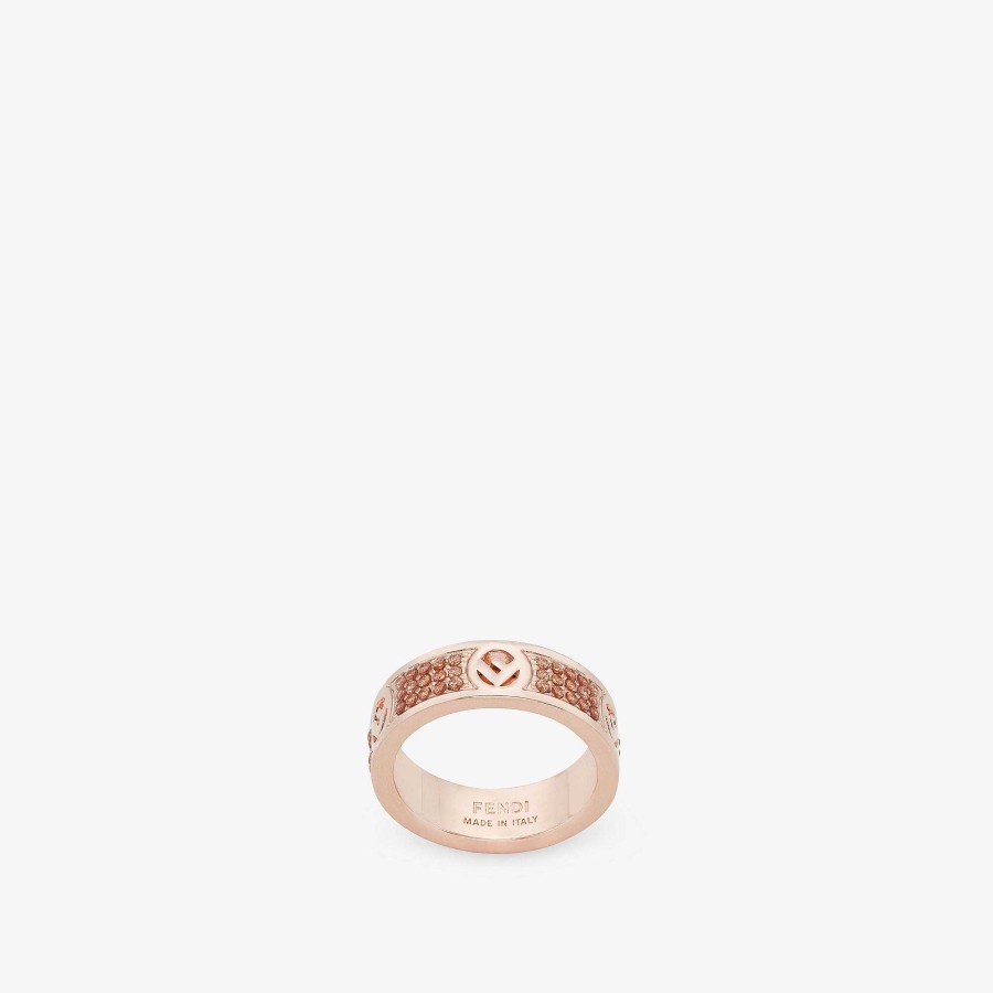 Women Fendi Rings | F Is Fendi Ring Pink