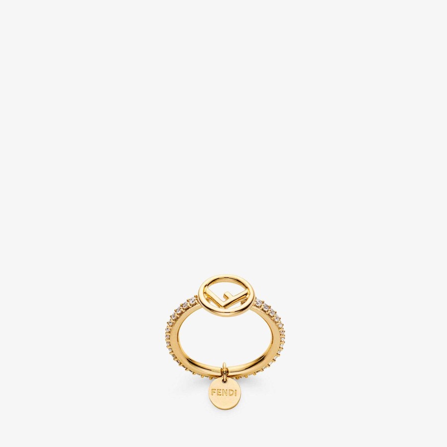 Women Fendi Rings | F Is Fendi Ring Gold