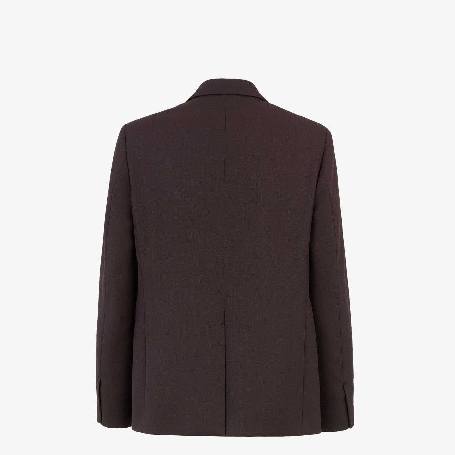 Men Fendi Jackets & Suits | Jacket Brown